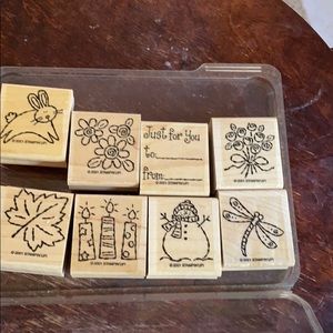 2001 Stampin’ Up! “Tage & More” 8-pc set